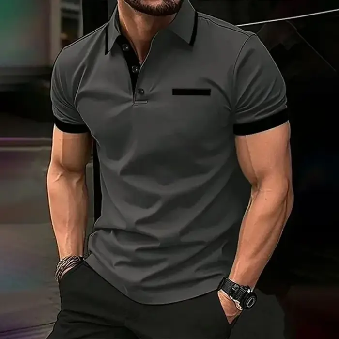 La nouvelle chemise POLO pour hommes d'été 2025 est un motif 3D décontracté