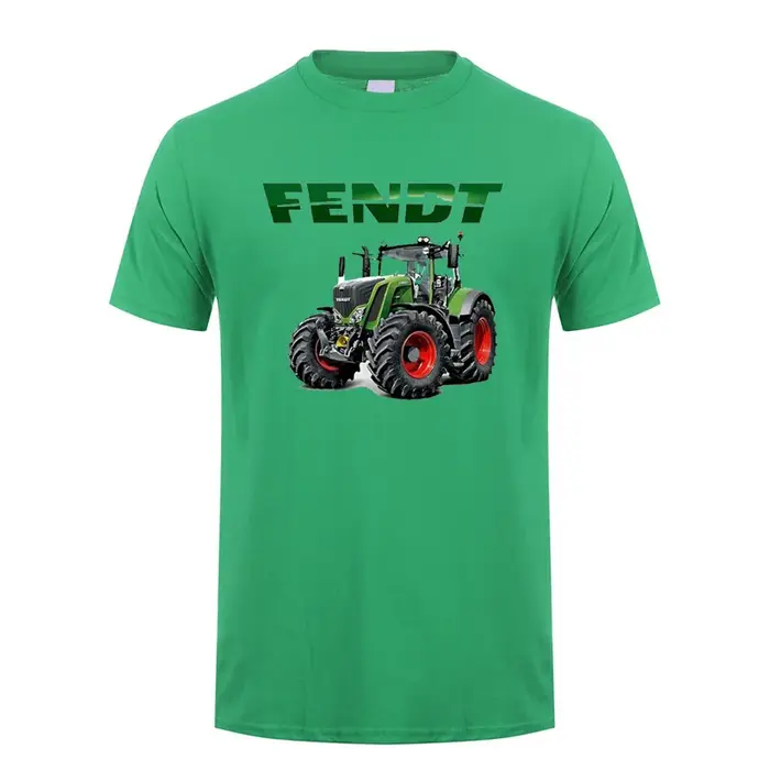 Fendt t-shirt été hommes Cool coton à manches courtes Fendt tracteurs agricoles T-shirts unisexe cad