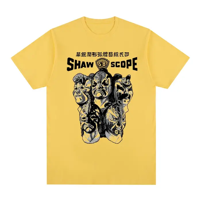 Les cinq venins Vintage T-shirt Shaw frères graphique drôle mode décontracté coton hommes