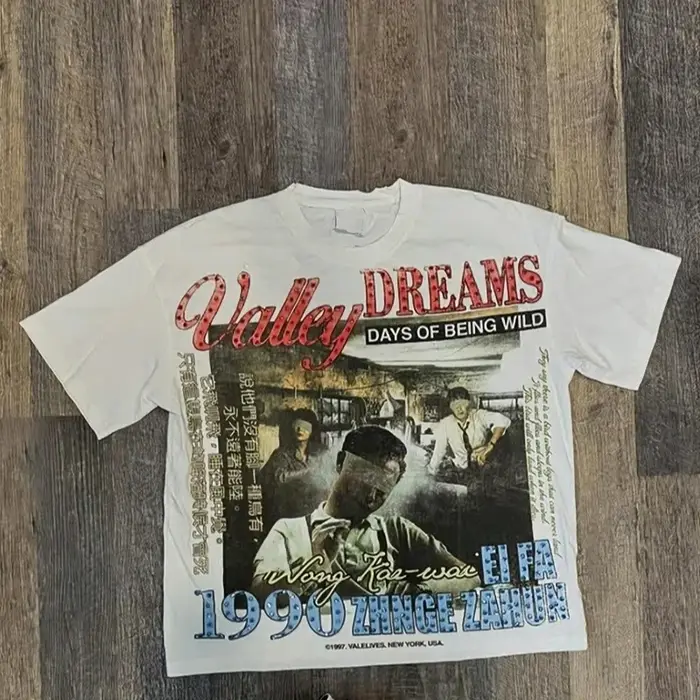 Valley Dreams T-shirt pour homme – Imprimé graphique *Days of Being Wild* de Wong Kar-wai – T-shirt à manches courtes style streetwear sportif toutes saisons