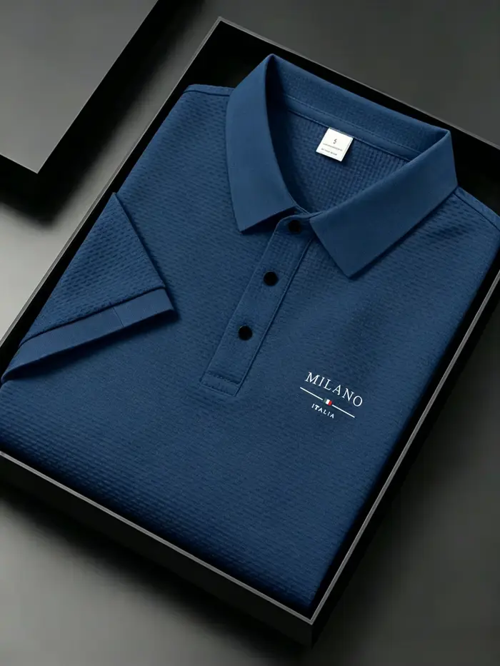 Polo jacquard pour homme Milano Italia