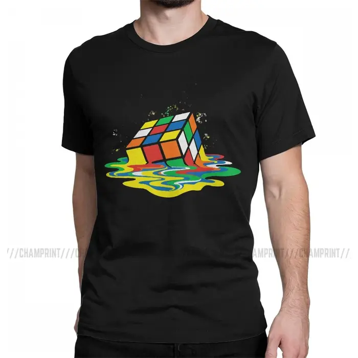 Drôle Cube de fusion Sheldon la théorie du Big Bang T-Shirts hommes 100% coton