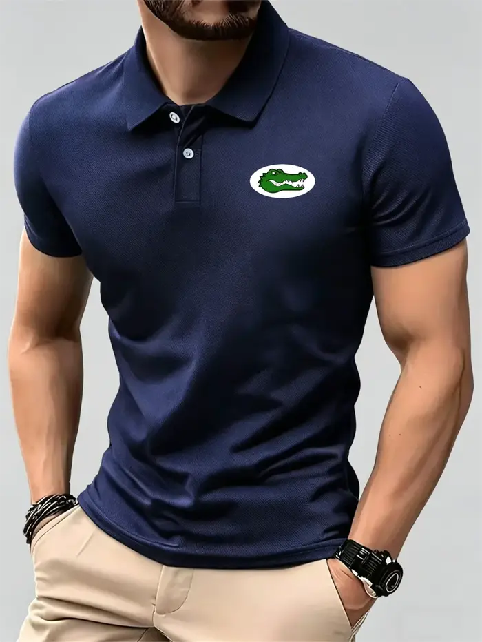 Polo piqué pour homme, décontracté, pour le bureau, l'été, à manches courtes, pour le travail, les s