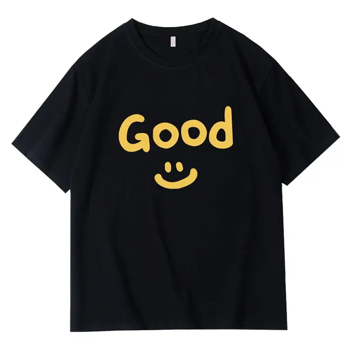 T-shirt pour homme, illustration amusante, coton pur, col rond, pull-over, t-shirt décontracté quoti
