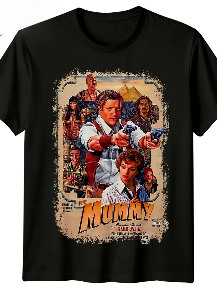 T-shirt avec affiche de film The Mummy 1999 pour hommes