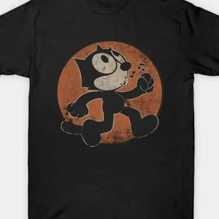 T-shirt Felix Cat 100 coton élégant pour toutes les saisons S 4XL