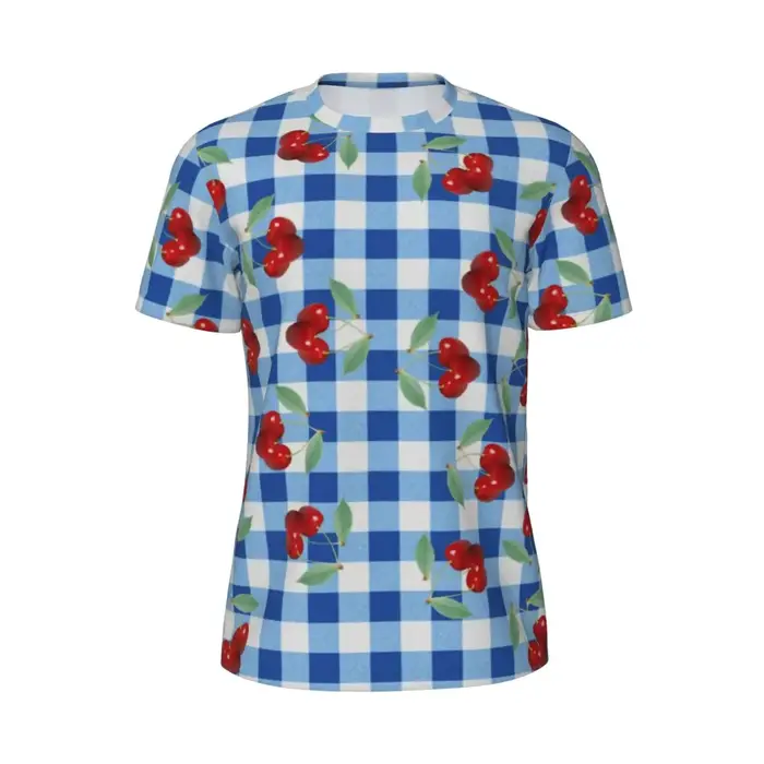 T-shirt de course à col rond pour hommes