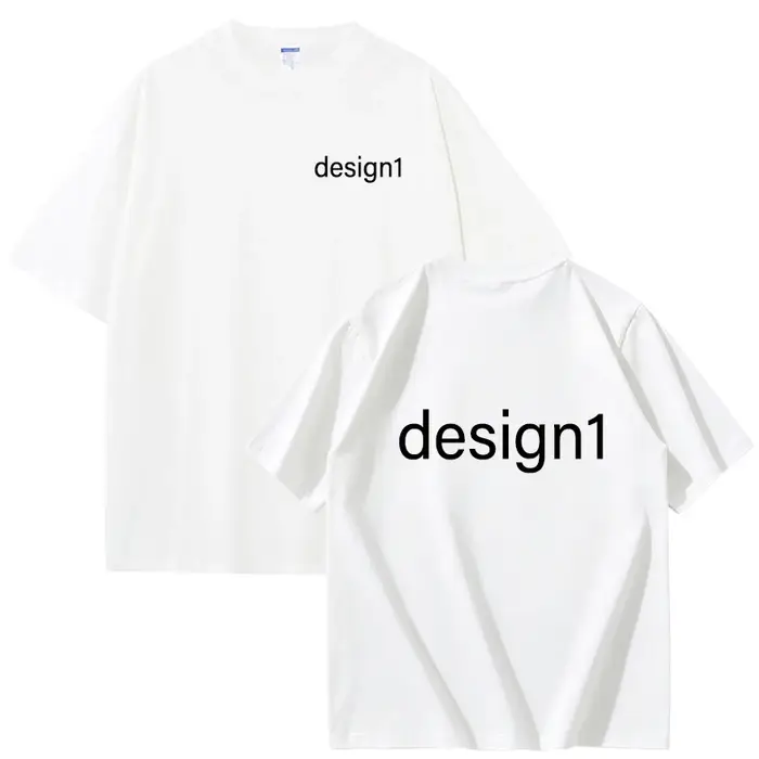 T-shirts en coton imprimés personnalisables