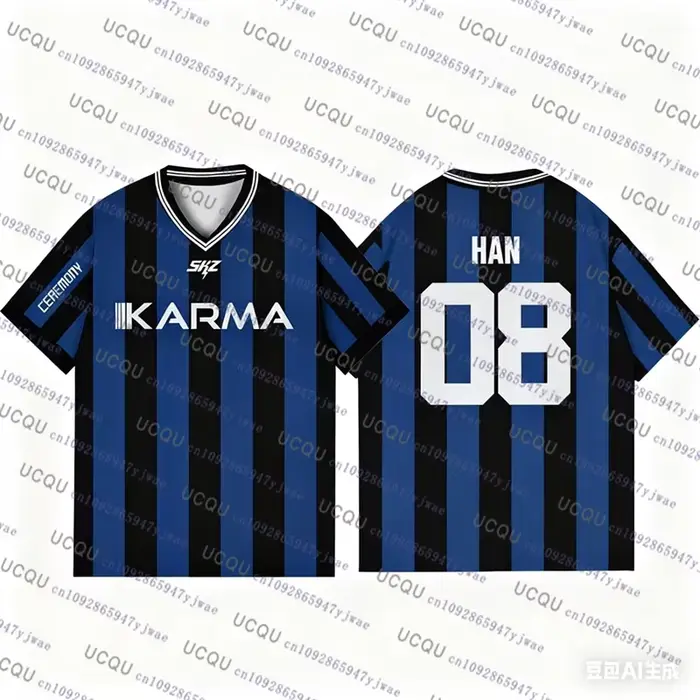 T-shirts pour fans de l'album Kpop Stay Karma, Felix Bangchan Hyunjin, streetwear ample, sport, over