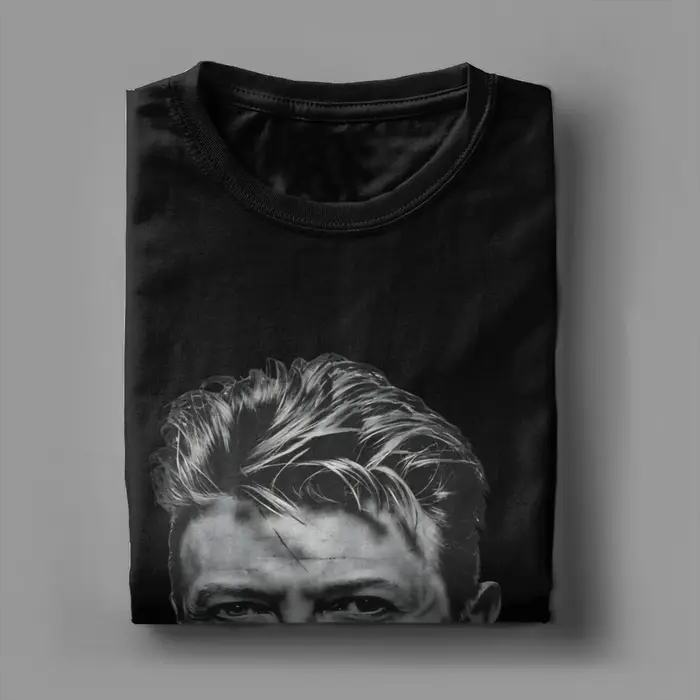 Davids Bowies T-shirt en coton pour hommes