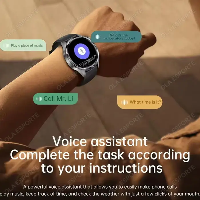 2025 nouveau pour Android ios montre intelligente hommes HD AMOLED écran GPS surface de mouvement fréquence cardiaque Bluetooth appels SmartWatch étanche