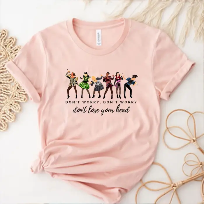 T-Shirt manches courtes unisexe, style rétro, Six The Musical Lyrics, One of A Kind Shirt, No Catego