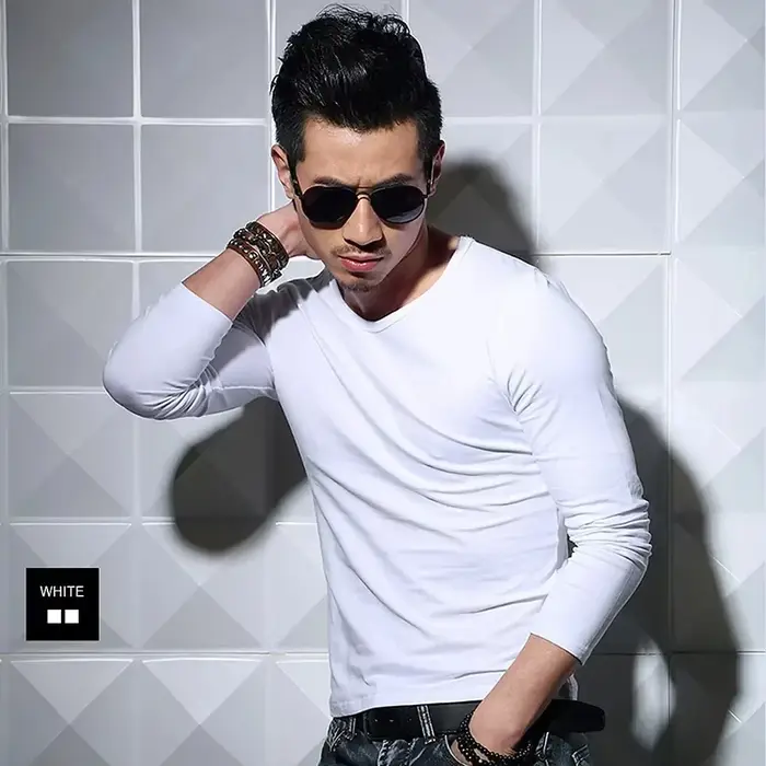 T-shirts pour hommes à manches longues