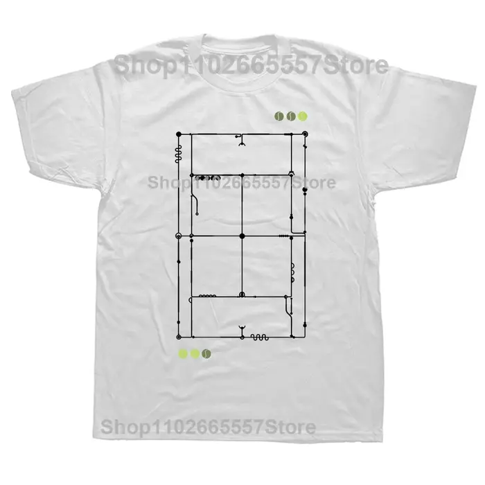 Drôle le joueur de Tennis graphique T-shirts hommes femmes mode t-shirt décontracté 100% coton ample