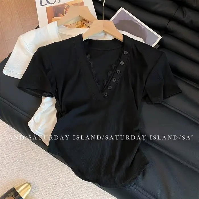 T-shirt d'été à manches courtes pour femmes