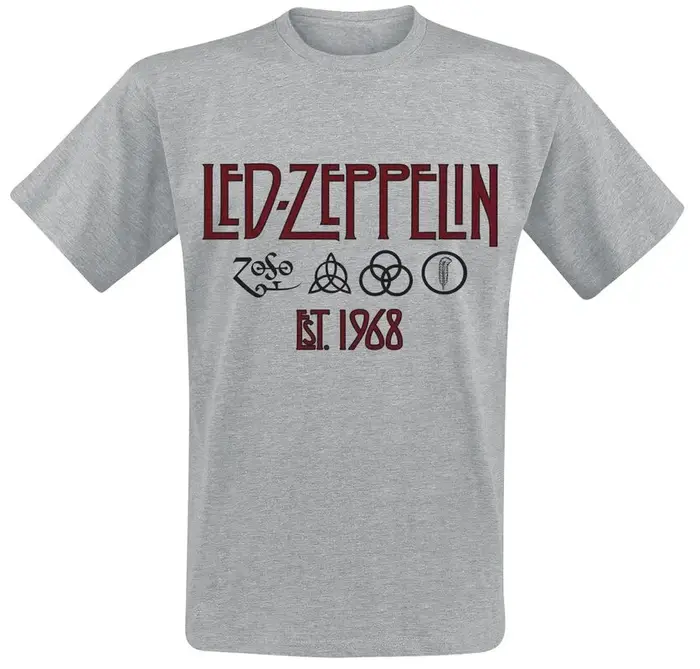Shook Me Led Zeppelin Band T-Shirt 100% coton