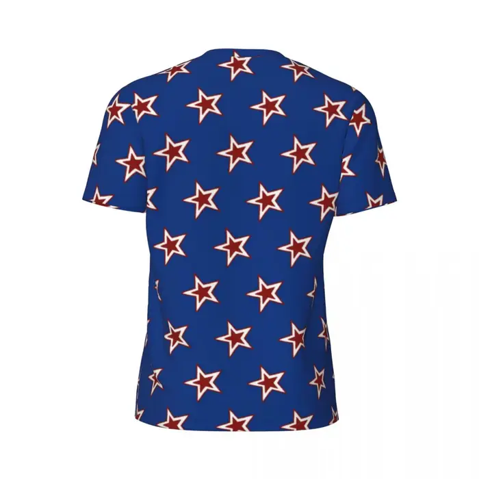 T-shirt graphique à manches courtes imprimé étoiles pour hommes