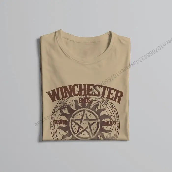 Surnaturel Winchester Bros t-shirt hommes t-shirts vêtements d'été coton col rond t-shirt