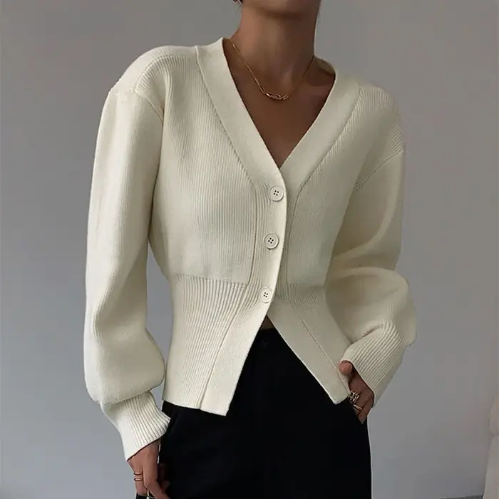 Cardigans à Manches Lanternes pour Femme