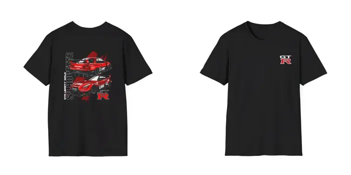 T-shirt Liberty Walk GTR devant et derrière
