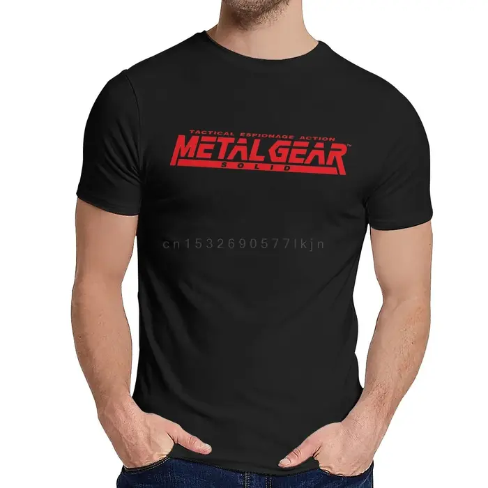 Jeu d'été MGS Metal Gear solide mode drôle impression T-shirt décontracté coton col rond manches courtes taille