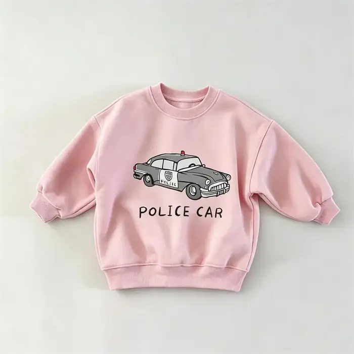 Sweat-shirts rose, bleu et beige pour garçons et filles