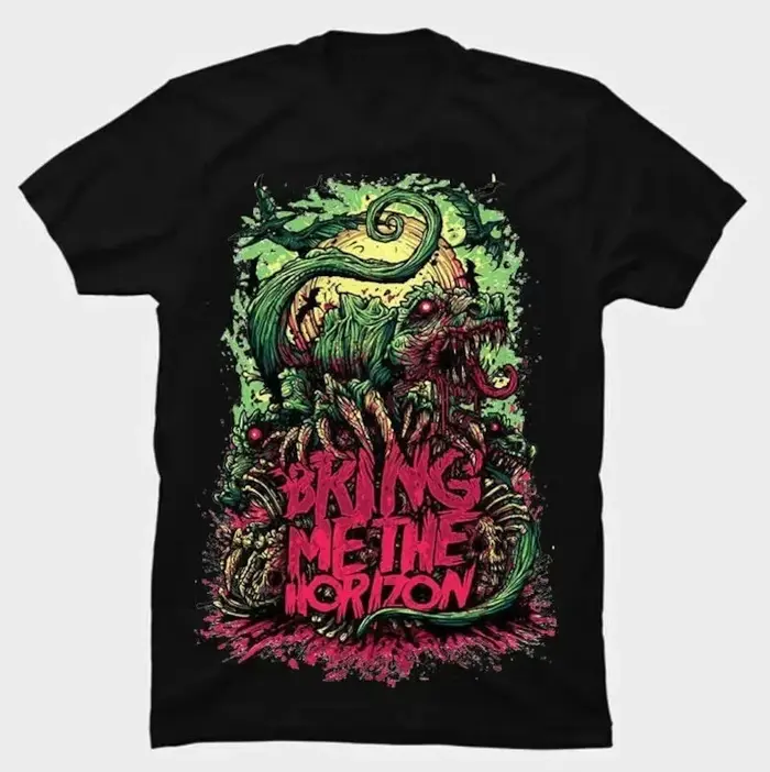T-shirt Bring Me The Horizon, taille S-4XL, motif imprimé, vêtements de rue à la mode, T-shirts pour