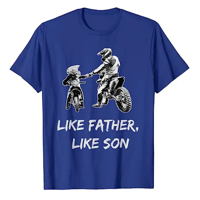 T-shirt graphique comme un père et un fils