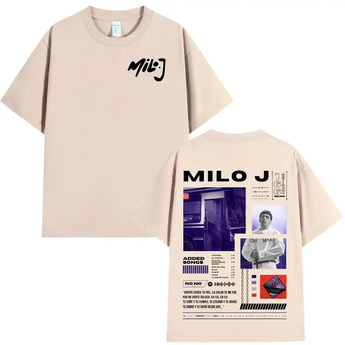 Rappeur Milo J 166 Album T-shirt hommes femmes mode Hip Hop
