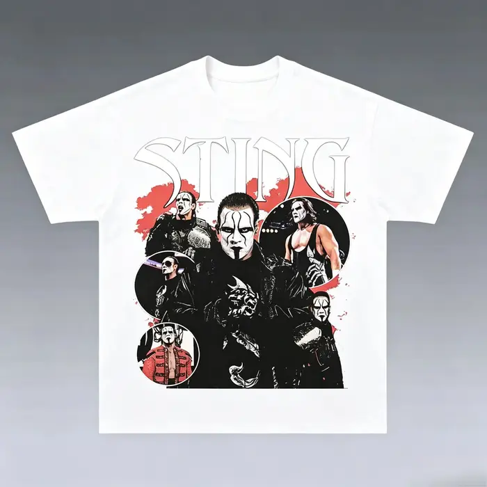 Sting The Icon – t-shirt graphique de lutte pour hommes et femmes