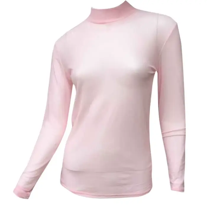 T-shirt transparent à manches longues pour femmes