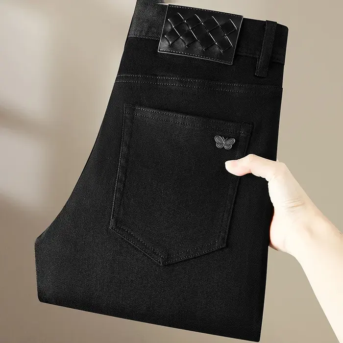 Jean noir pur pour hommes
