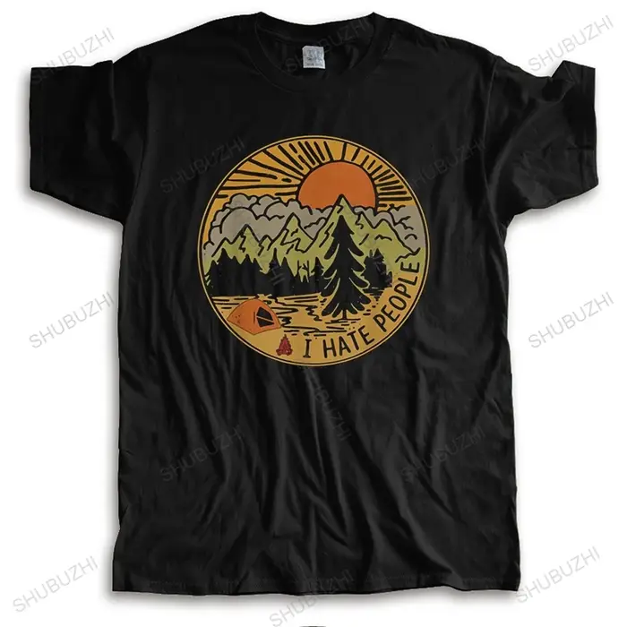 Je déteste les gens T-shirt amour Camping