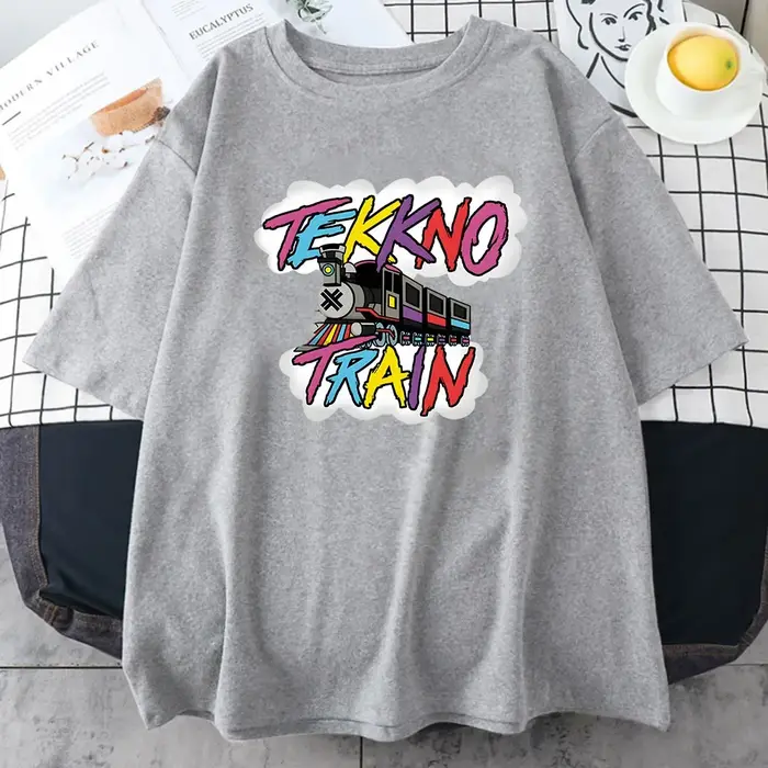 No-T-shirt unisexe en coton imprimé graphique