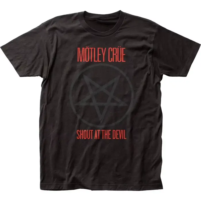Motley Crue Shout At The Devil T-shirt pour hommes, t-shirt de groupe de musique classique rock, vêt