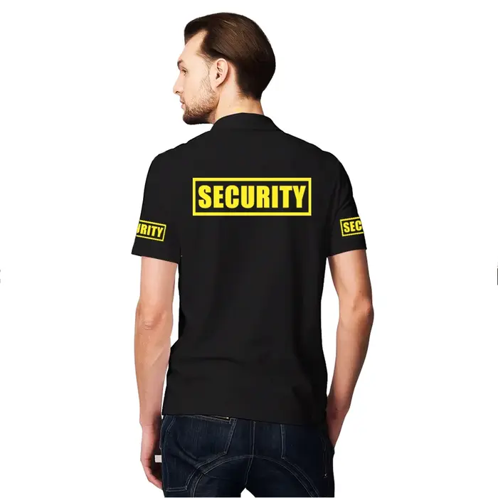 Polo de Sécurité Classique pour Homme – Uniforme de Garde et de Protection – Vêtement de Travail d'Extérieur – Haut de Golf