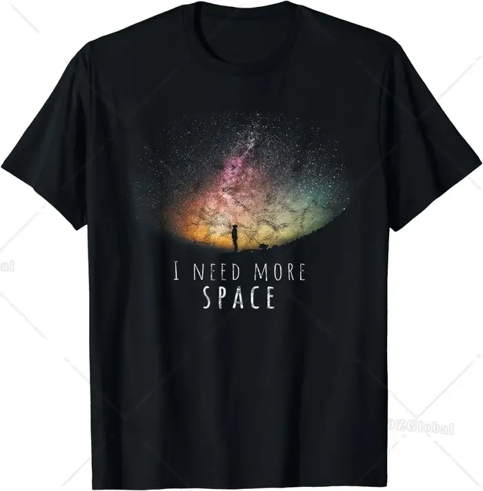 J'ai besoin de l'espace ciel nocturne drôle astronomie Science galaxie étoiles T-Shirt Streetwear gr