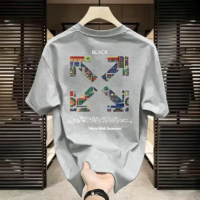 Nouveauté 2026 – T-shirts tendance unisexe à motif floral de haute qualité – Coupe ample 100 % coton à manches courtes