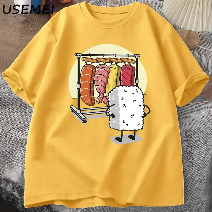 Sushi garde-robe T-shirt femmes hommes drôle haute qualité