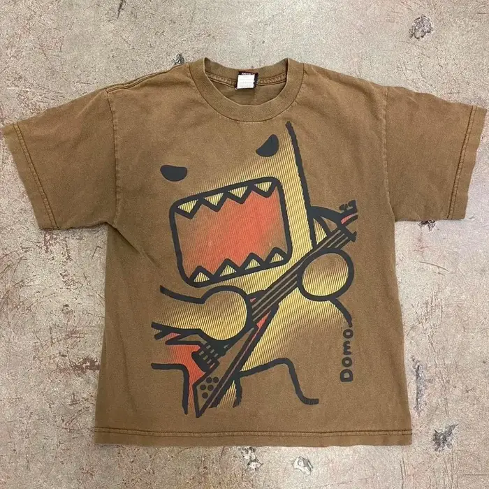 Kawaii surdimensionné été tendance drôle T-shirts imprimé polyvalent Couple coton Y2k décontracté hauts amples nouveau Simple rétro t-shirt