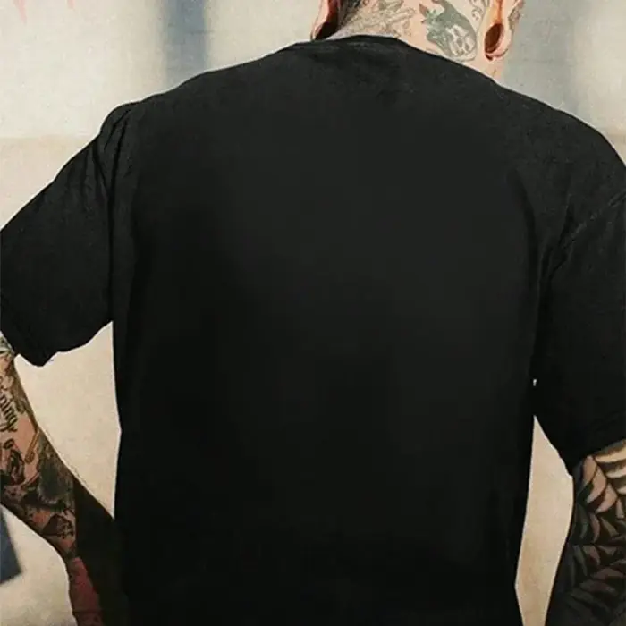 T-Shirt à manches courtes et col rond pour hommes