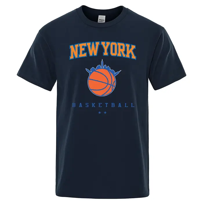 New York basket-ball personnalité rue hommes vêtements de haute qualité surdimensionné T-Shirts été respirant T-Shirt Hip Hop couverture en coton