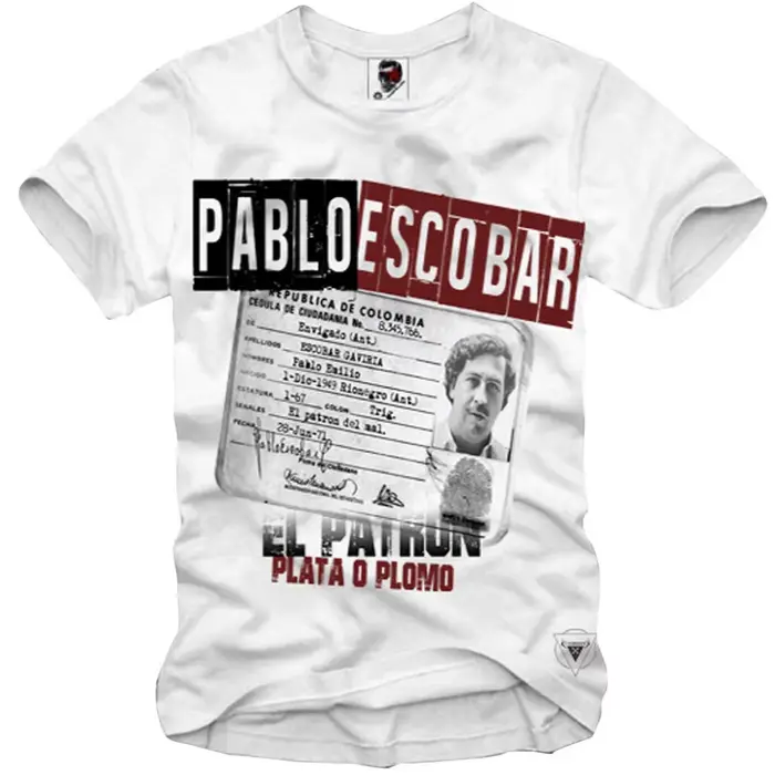 Offre spéciale nouveau T-shirt pour hommes Pablo Escobar Medellin Scarface