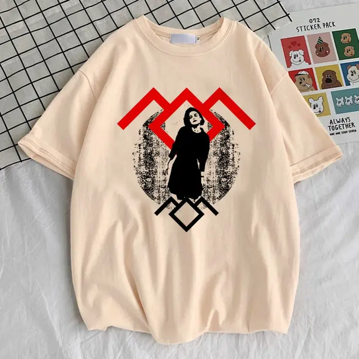 Twin Peaks Ring Owl top t-shirts adolescent Pop Culture Coloré coréen vêtements Rétro t-shirt graphique Tendance années