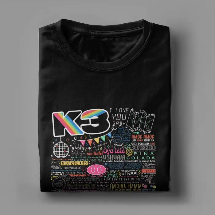K3 Studio100 T-Shirt d'été en coton pour homme