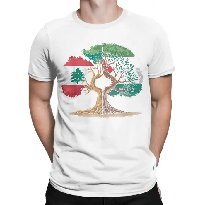 T-Shirt homme drapeau de la Palestine du Liban T-Shirts mode été