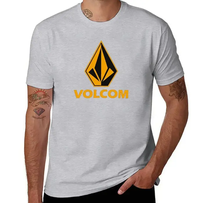 T-shirt vintage avec logo volcom pour hommes