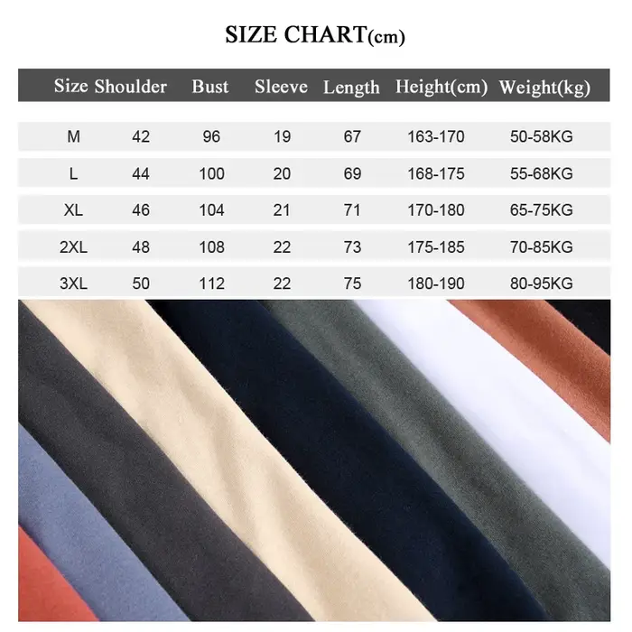 T-shirt en coton à col rond pour hommes