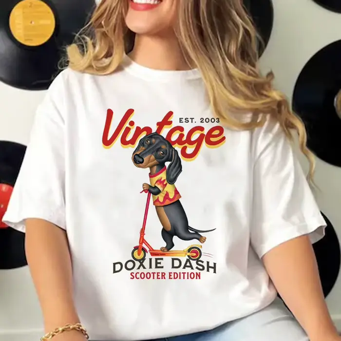 T-shirt Teckel pour femmes