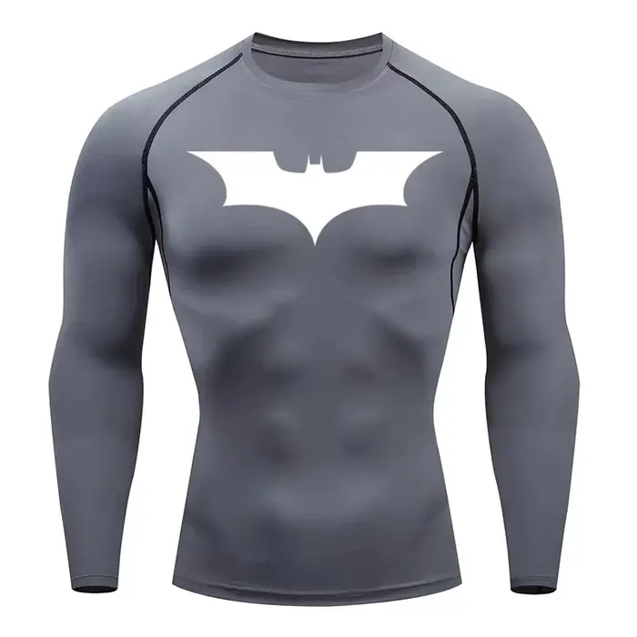 Haut athlétique de compression pour hommes – Manches longues